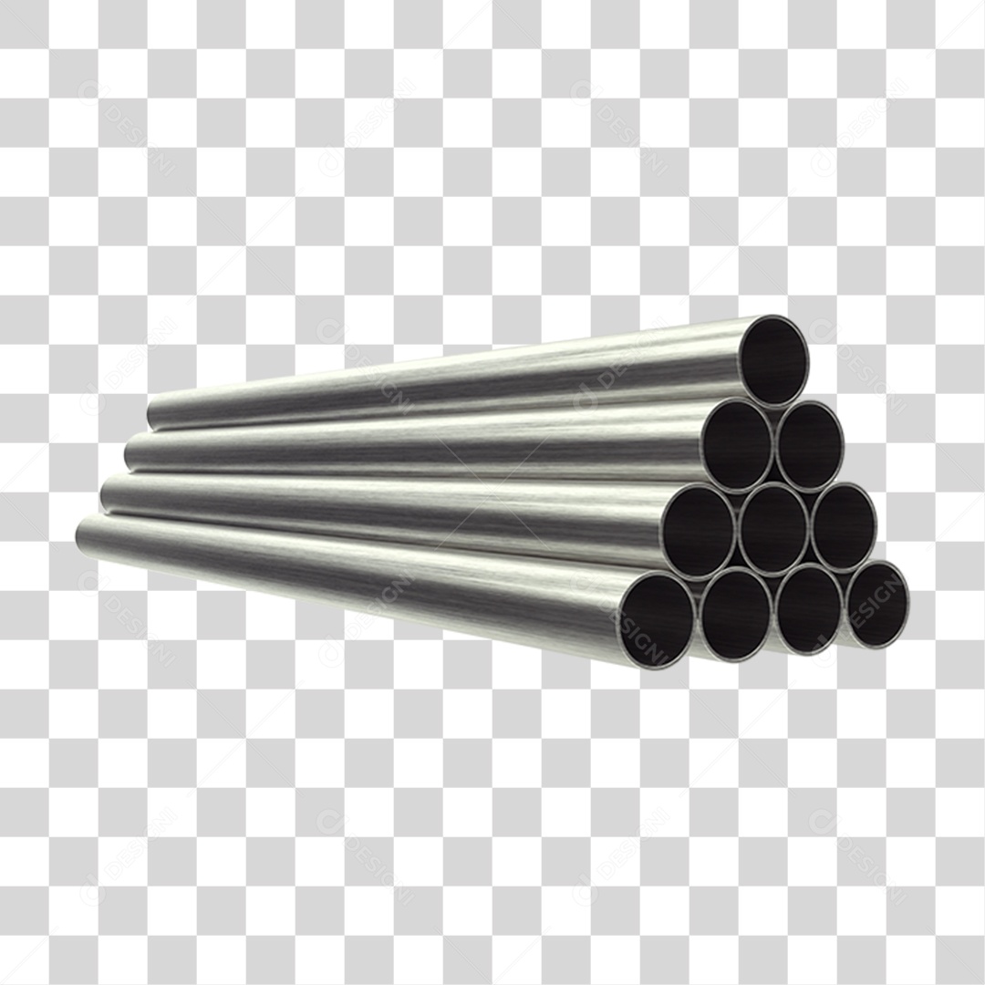 Canos Barras de Metal PNG Transparente