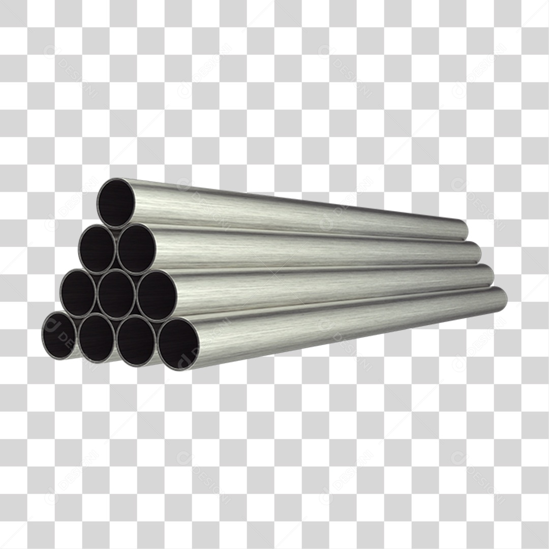 Canos Barras de Metal PNG Transparente