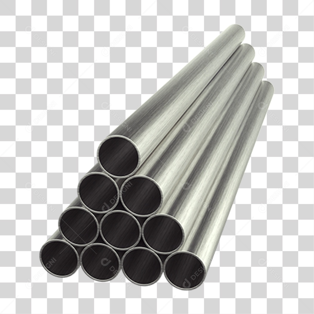Canos Barras de Metal PNG Transparente