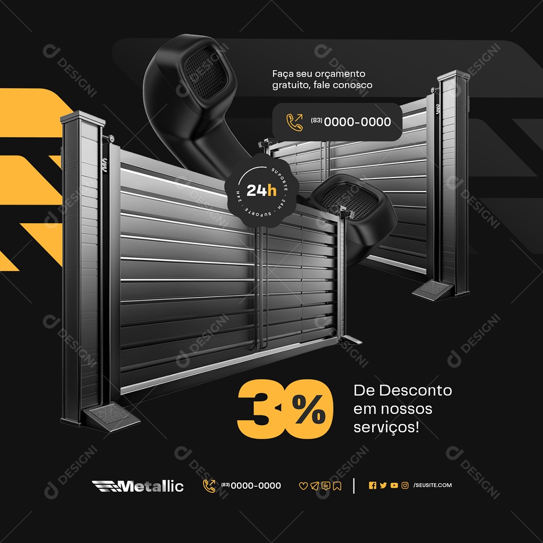 Faça seu Orçamento Gratuito Social Media PSD Editável