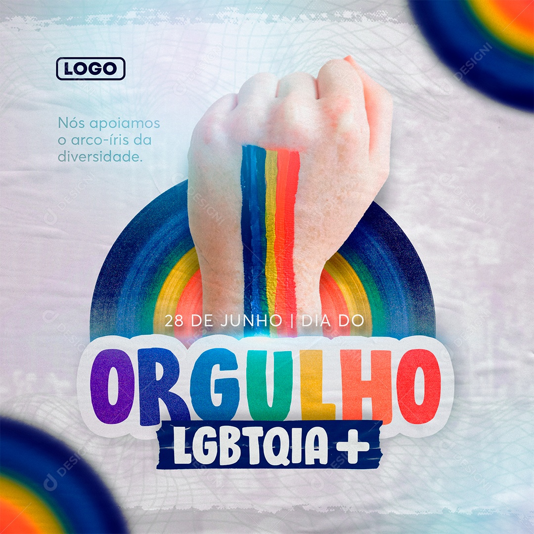 Social Media Dia do Orgulho LGBTQIA+ 28 de Junho PSD Editável