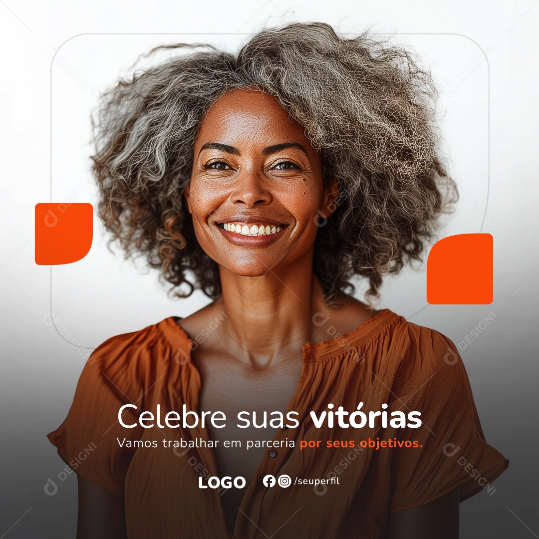 Empréstimo Celebre suas Vitórias Vamos Trabalhar em Parceria Social Media PSD Editável