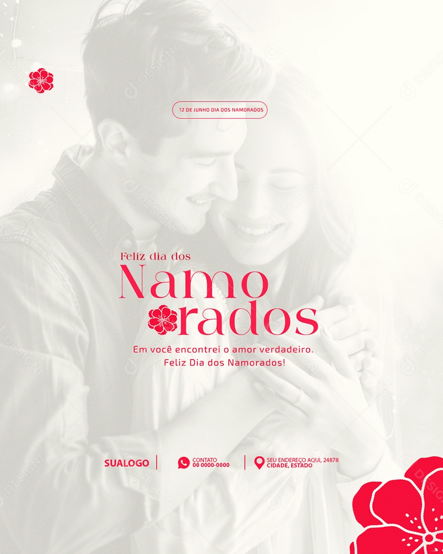 Dia dos Namorados 12 de Junho Social Media PSD Editável