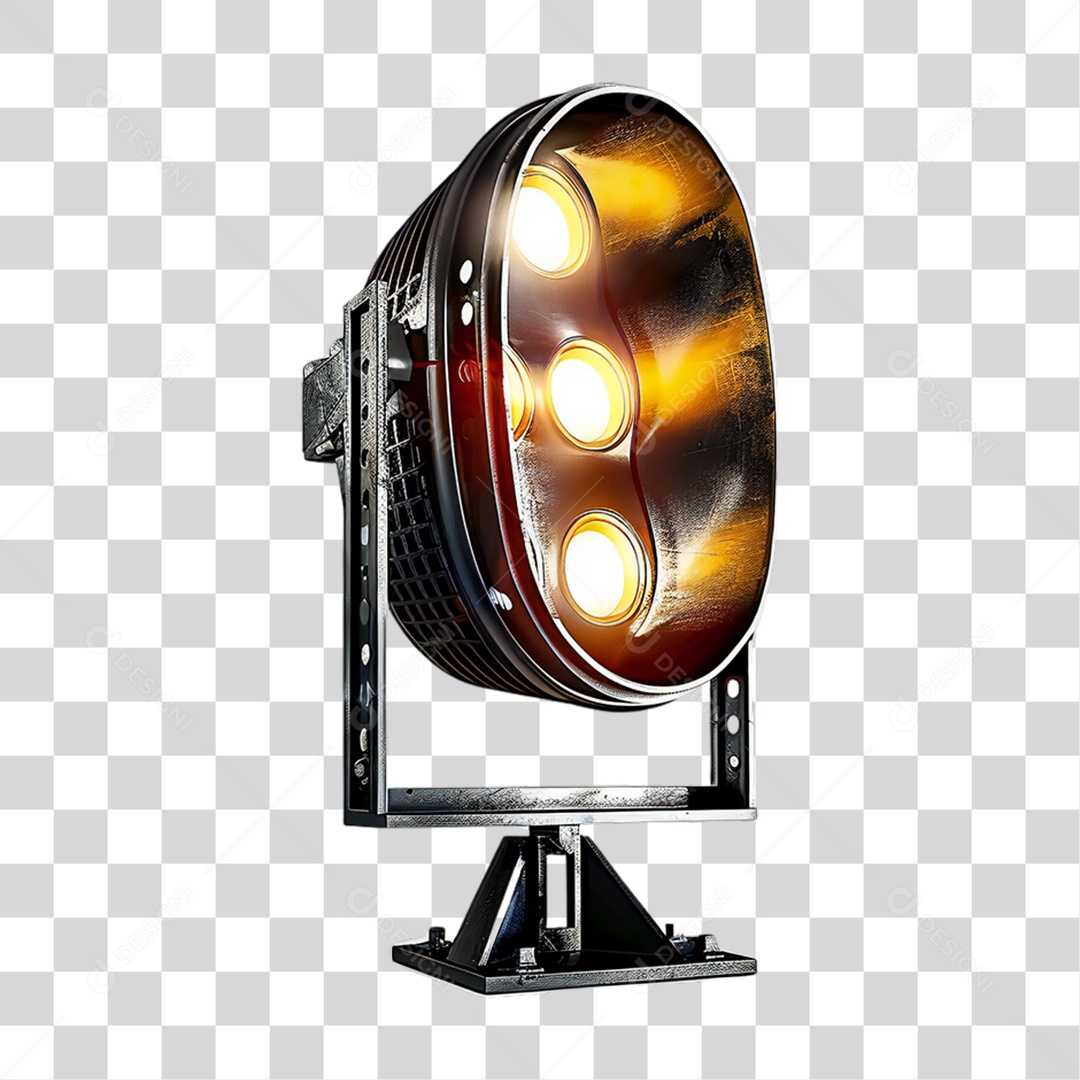 Elemento 3D Refletores Luzes Estruturas PNG Transparente