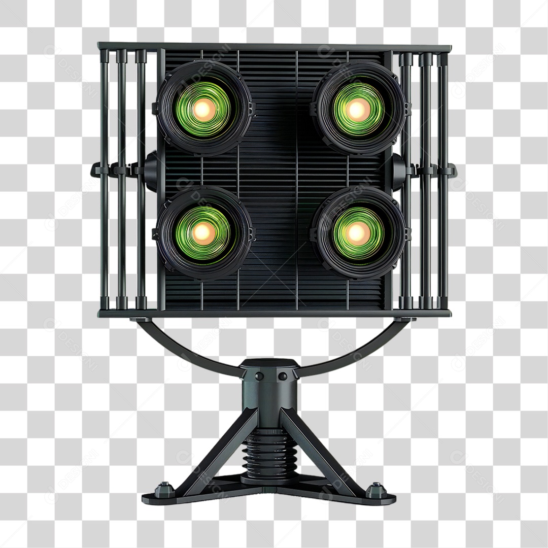 Elemento 3D Refletores Luzes Estruturas PNG Transparente