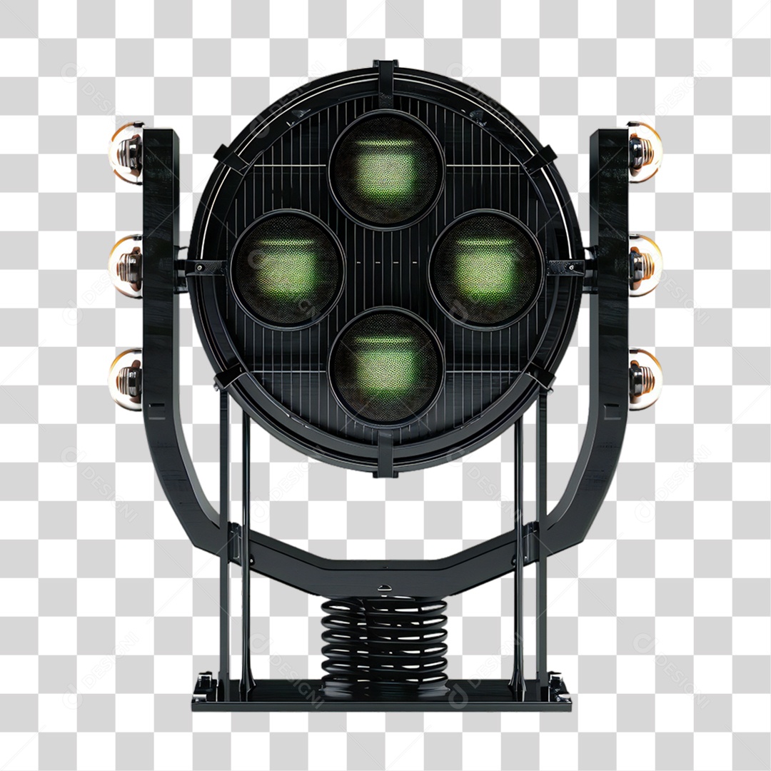 Elemento 3D Refletores Luzes Estruturas PNG Transparente