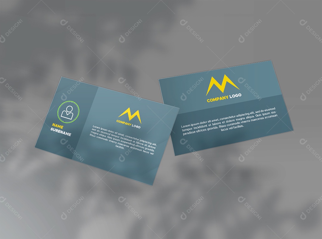 Mockup Cartão de Visita PSD Editável