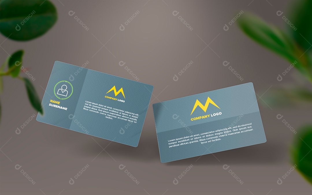Mockup Cartão de Visita PSD Editável