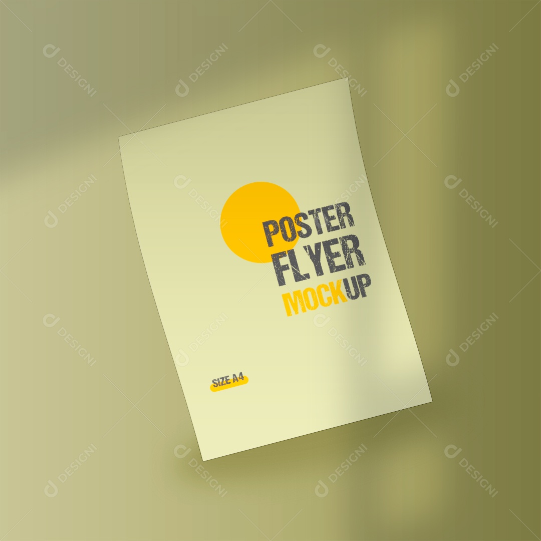 Mockup Panfleto PSD Editável