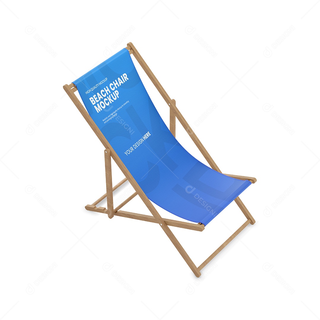 Cadeira de Praia Mockup PSD Editável