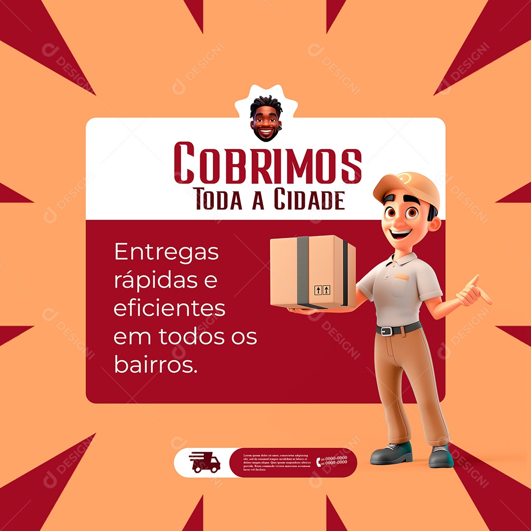 Social Media Distribuidora PSD Editável