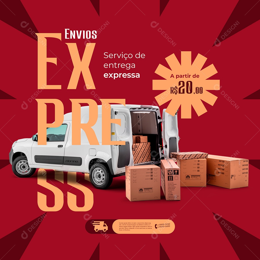 Social Media Distribuidora PSD Editável