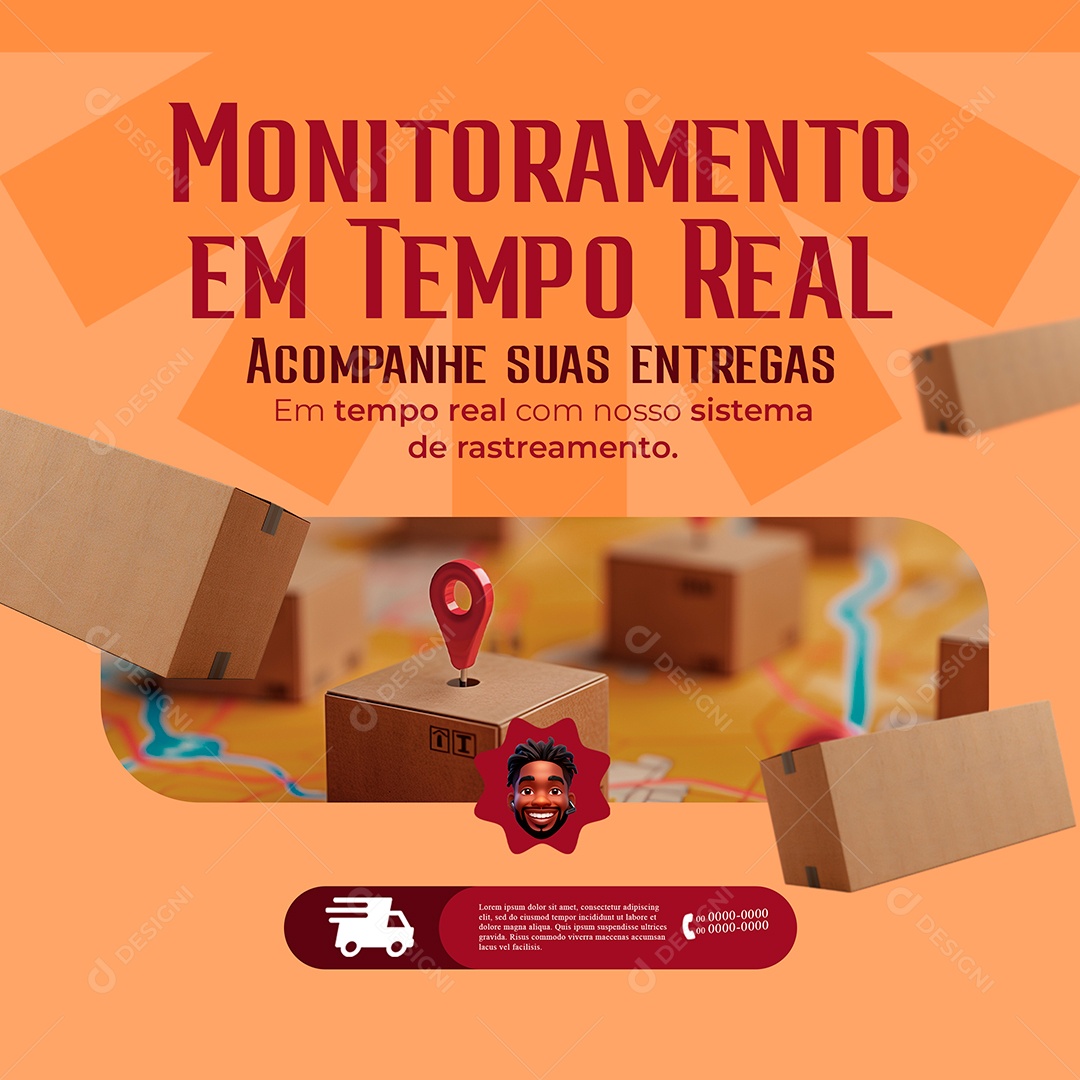 Social Media Distribuidora PSD Editável