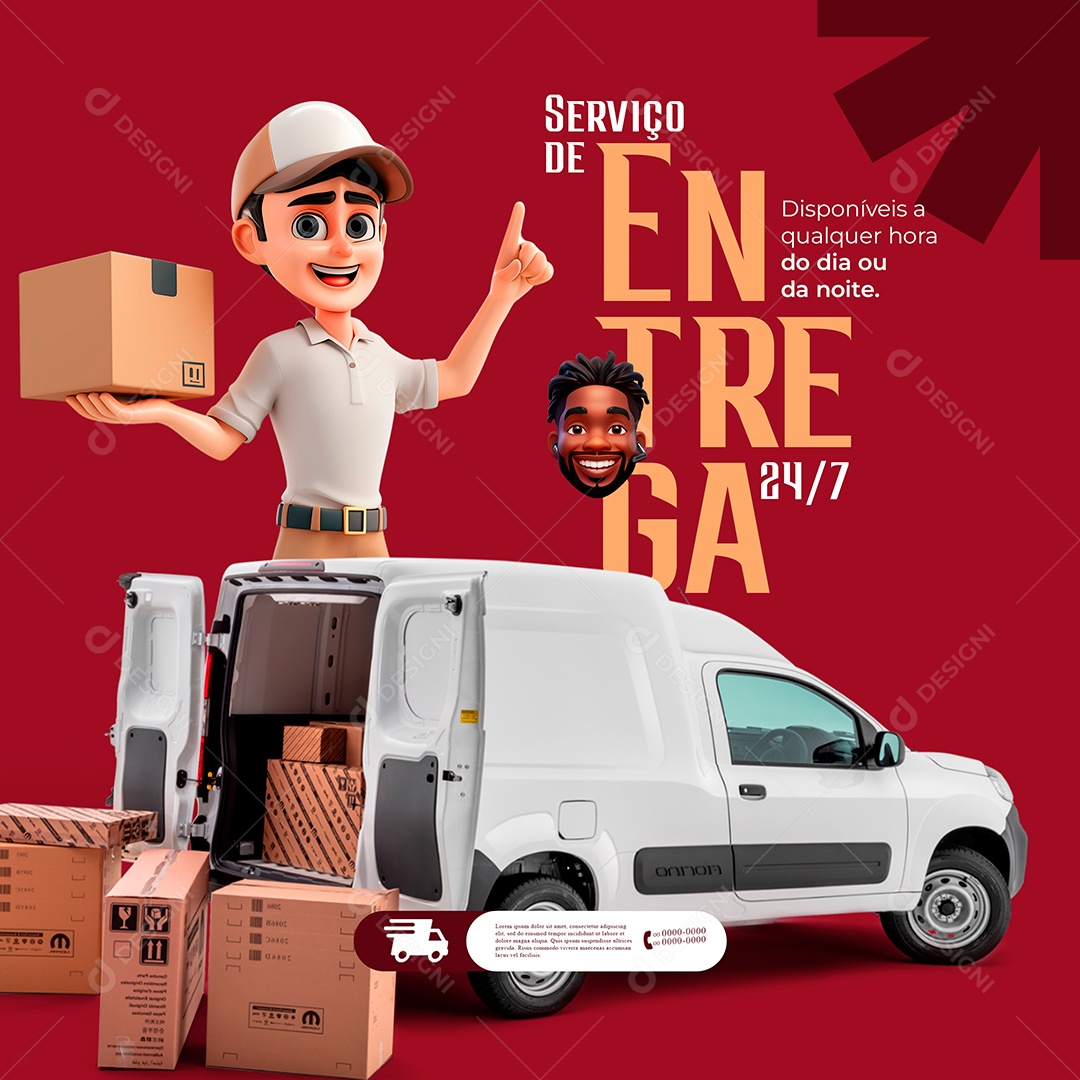 Social Media Distribuidora PSD Editável