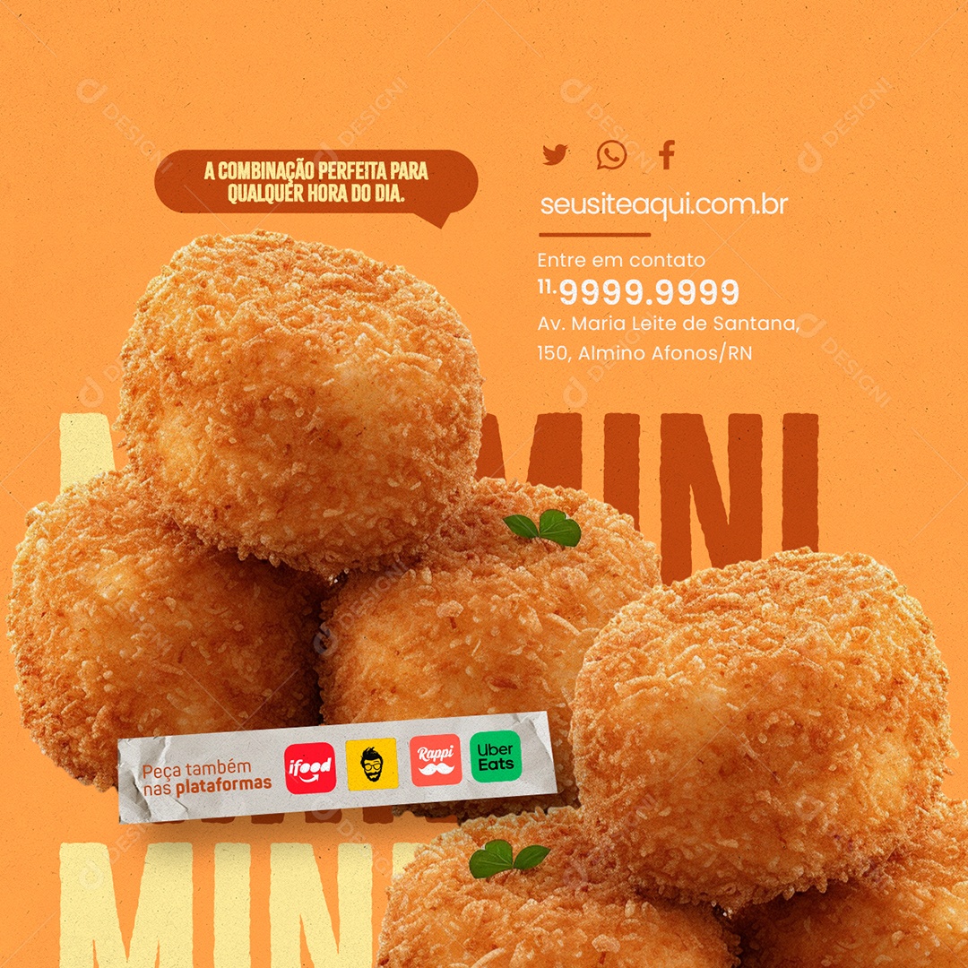 A Combinação Perfeita para Qualquer Hora do Dia Social Media PSD Editável