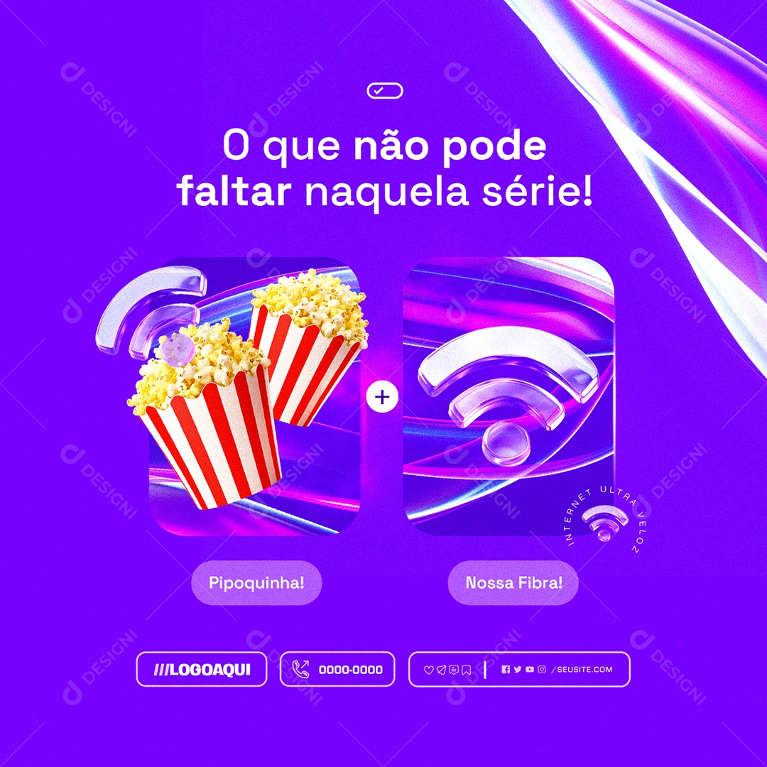 O que não Pode Faltar Naquela Série Social Media PSD Editável