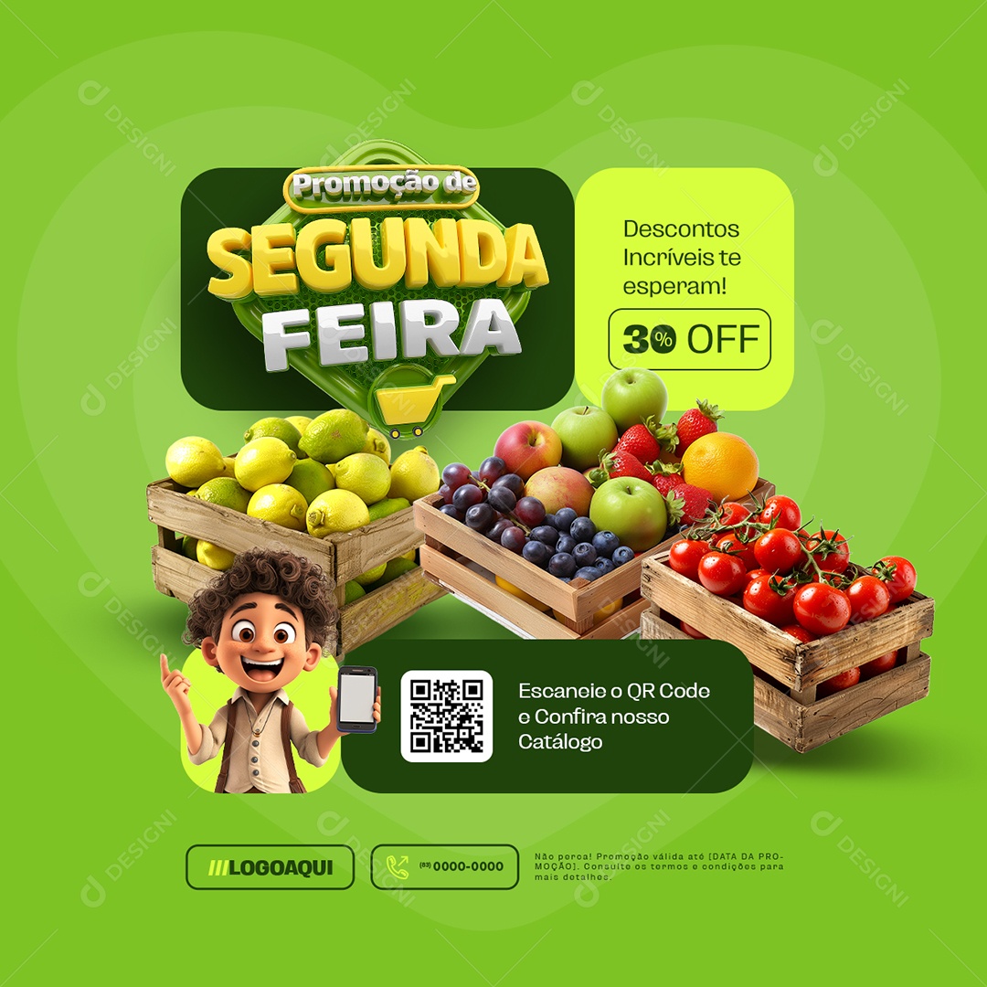 Promoção Segunda Feira Social Media PSD Editável