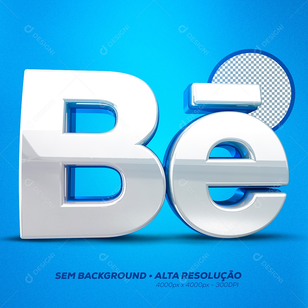 Logo Behance 3D Render