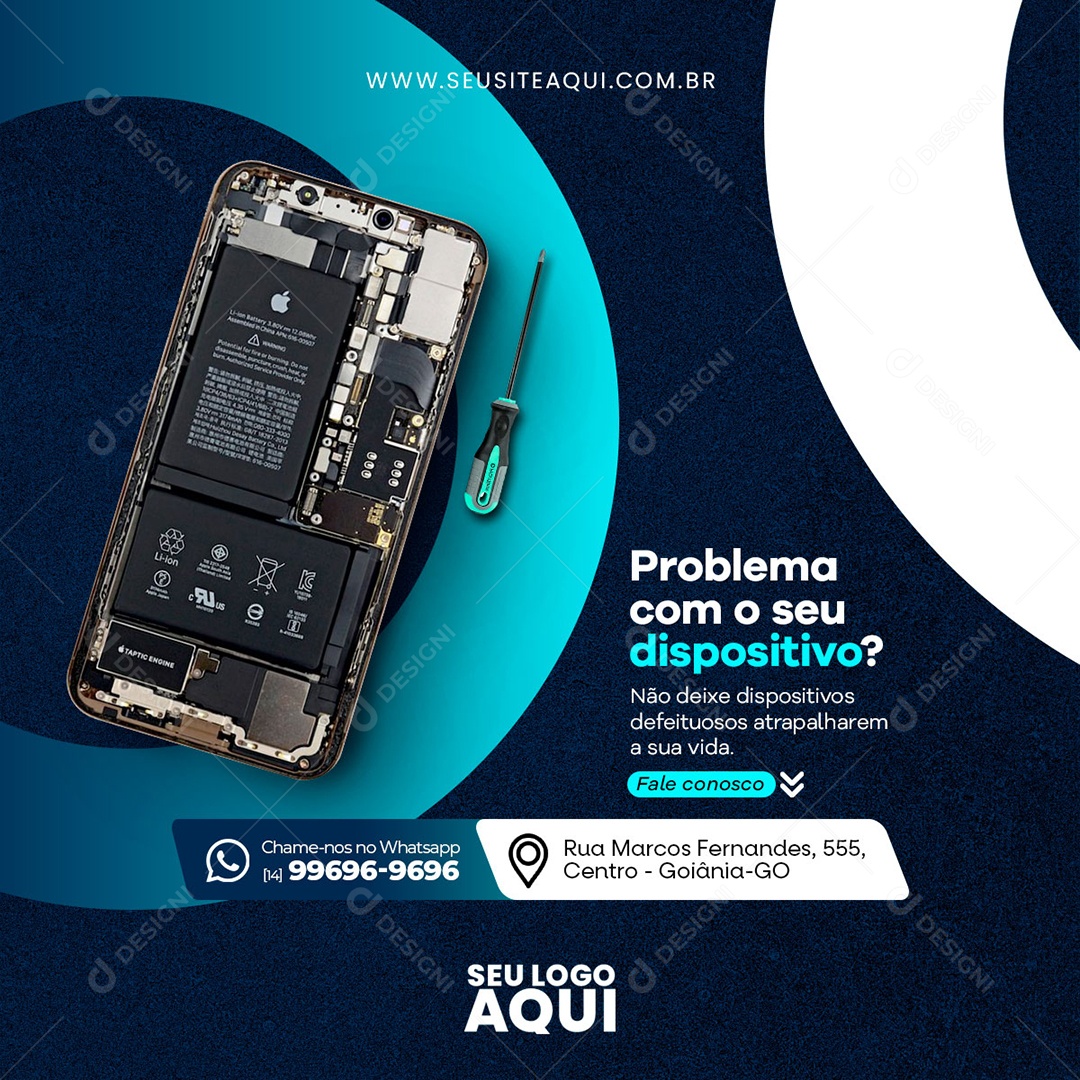 Assistência Técnica Social Media PSD Editável