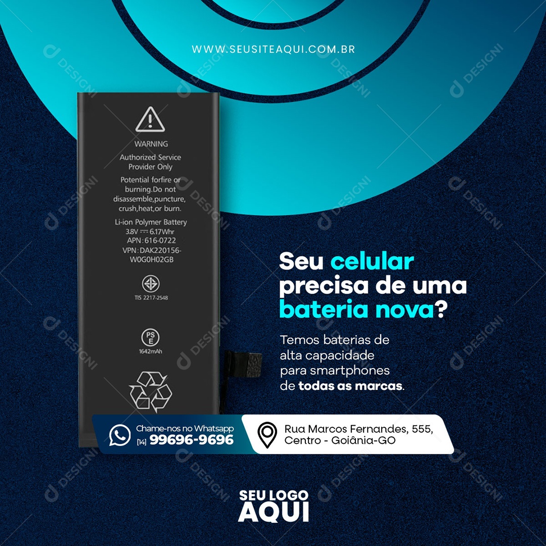 Assistência Técnica Social Media PSD Editável