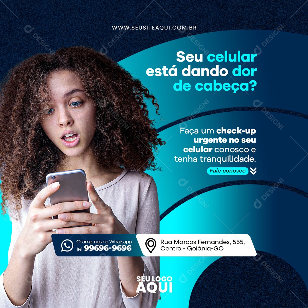 Assistência Técnica Social Media PSD Editável