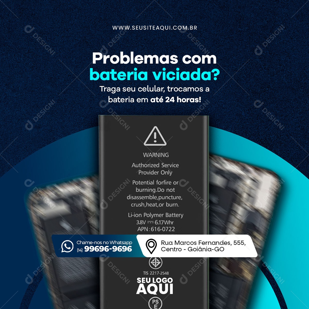 Assistência Técnica Social Media PSD Editável