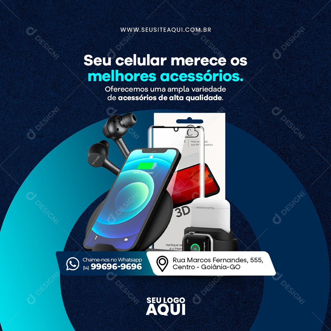 Assistência Técnica Social Media PSD Editável