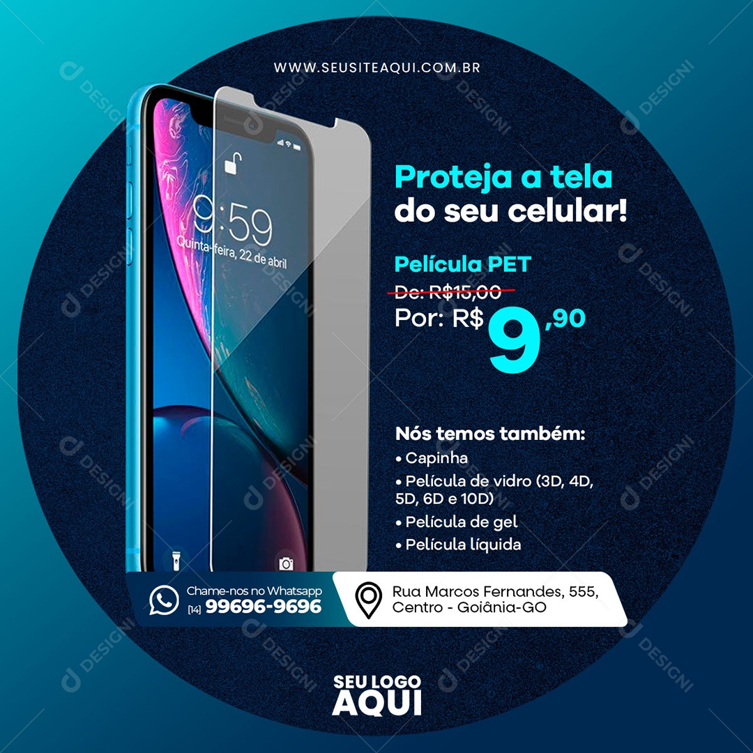 Assistência Técnica Social Media PSD Editável