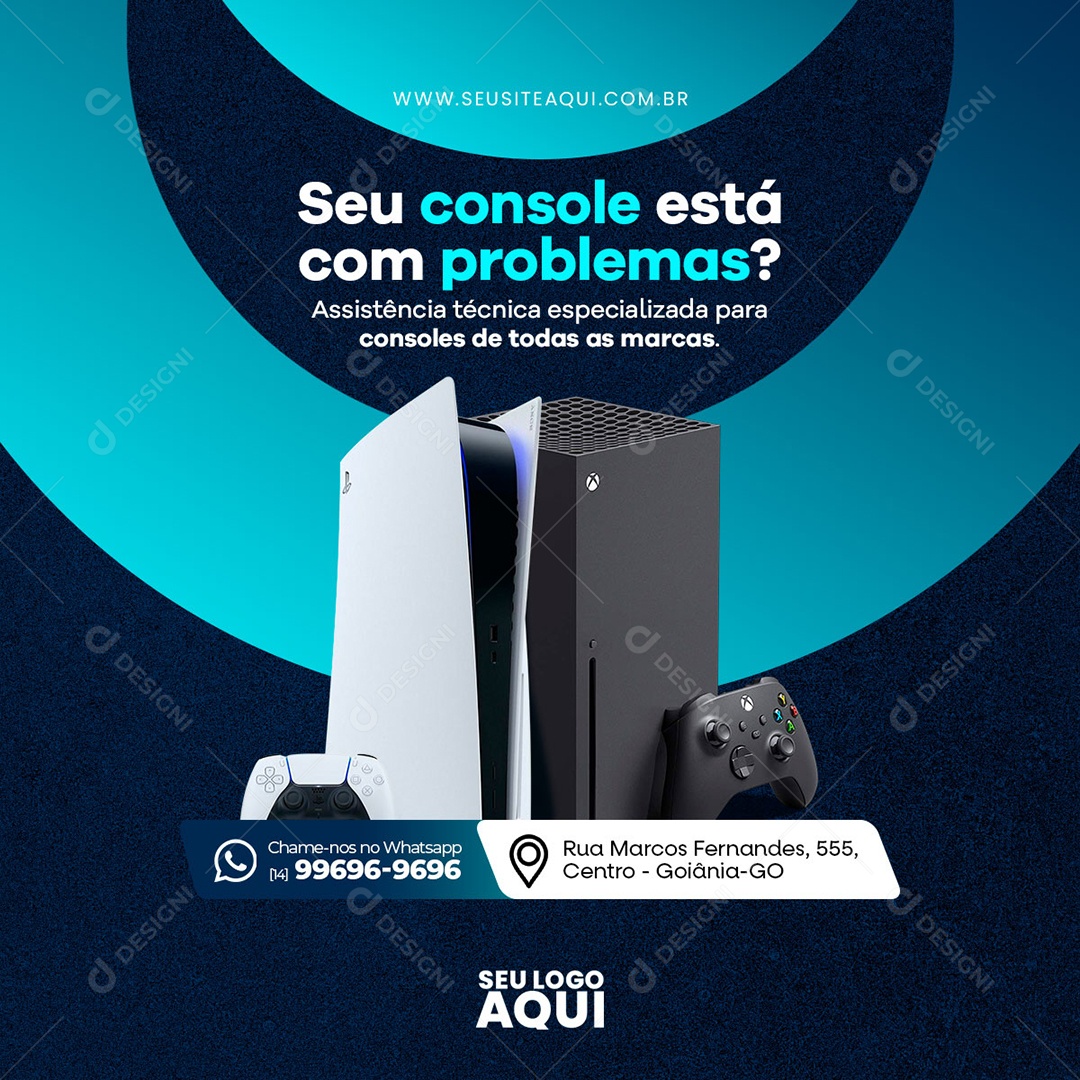 Assistência Técnica Social Media PSD Editável