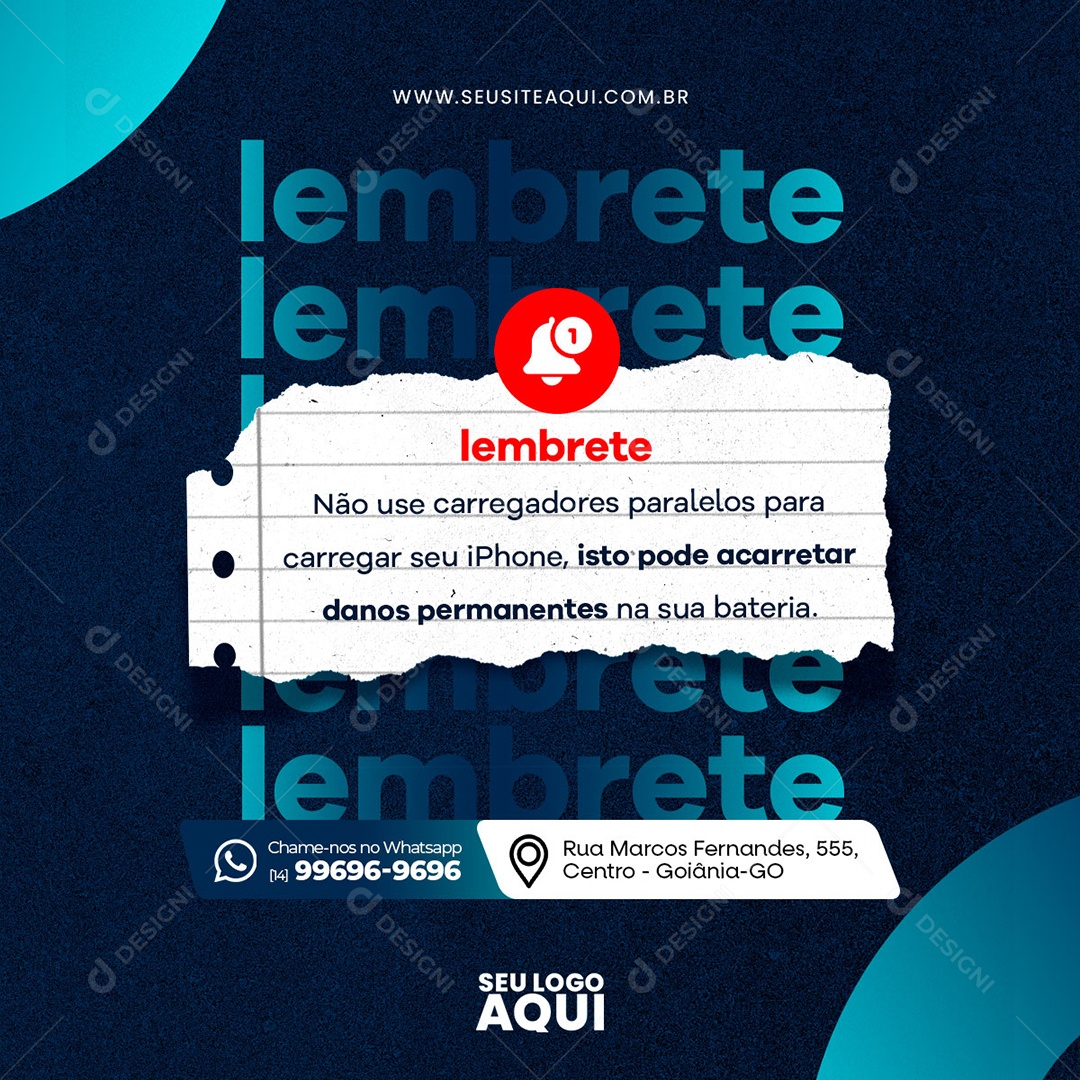 Assistência Técnica Social Media PSD Editável