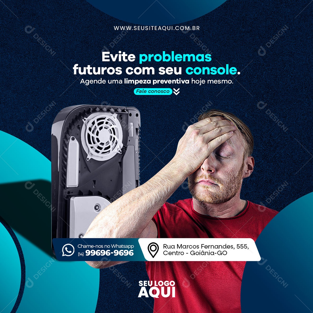 Assistência Técnica Social Media PSD Editável