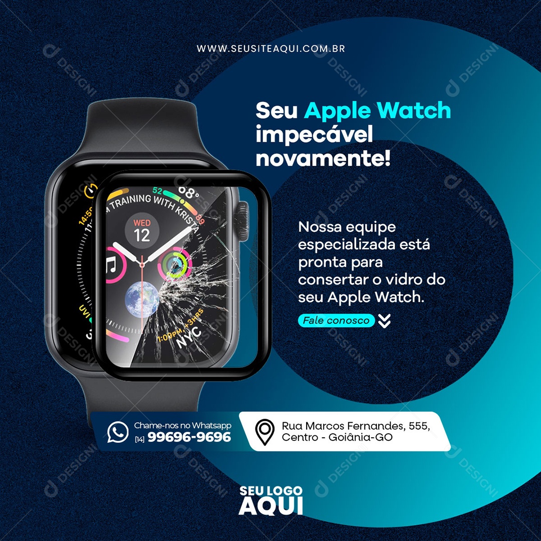 Assistência Técnica Social Media PSD Editável