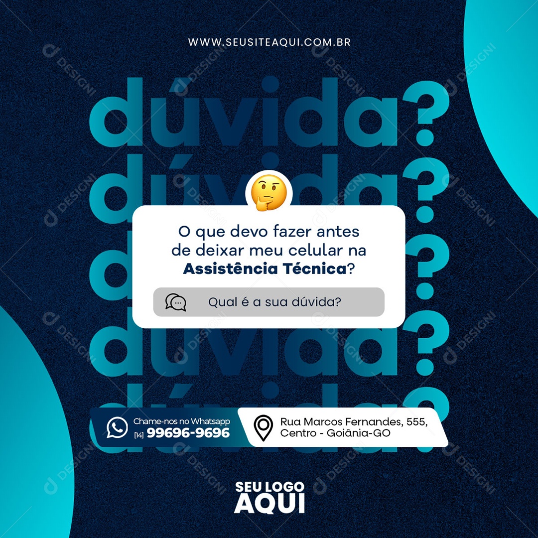 Assistência Técnica Social Media PSD Editável