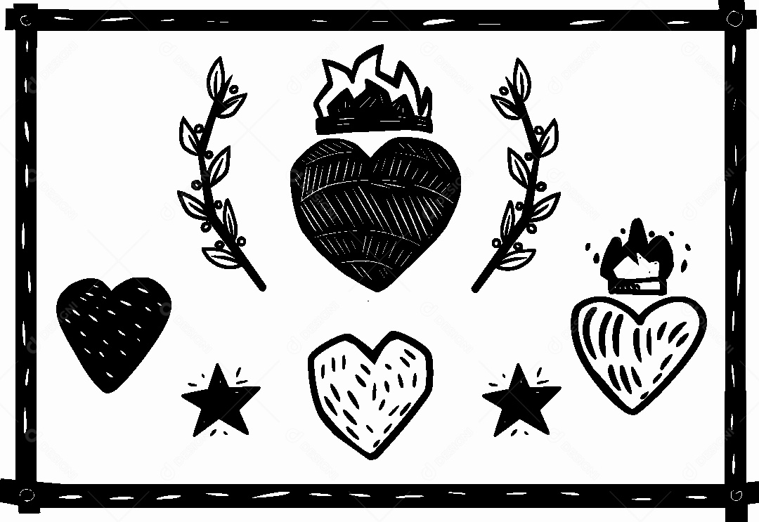 Desenhos de São João Vetor EPS