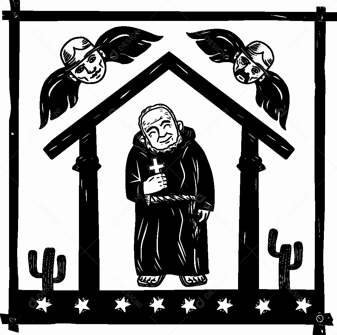 Festa de São João Desenho Vetor EPS