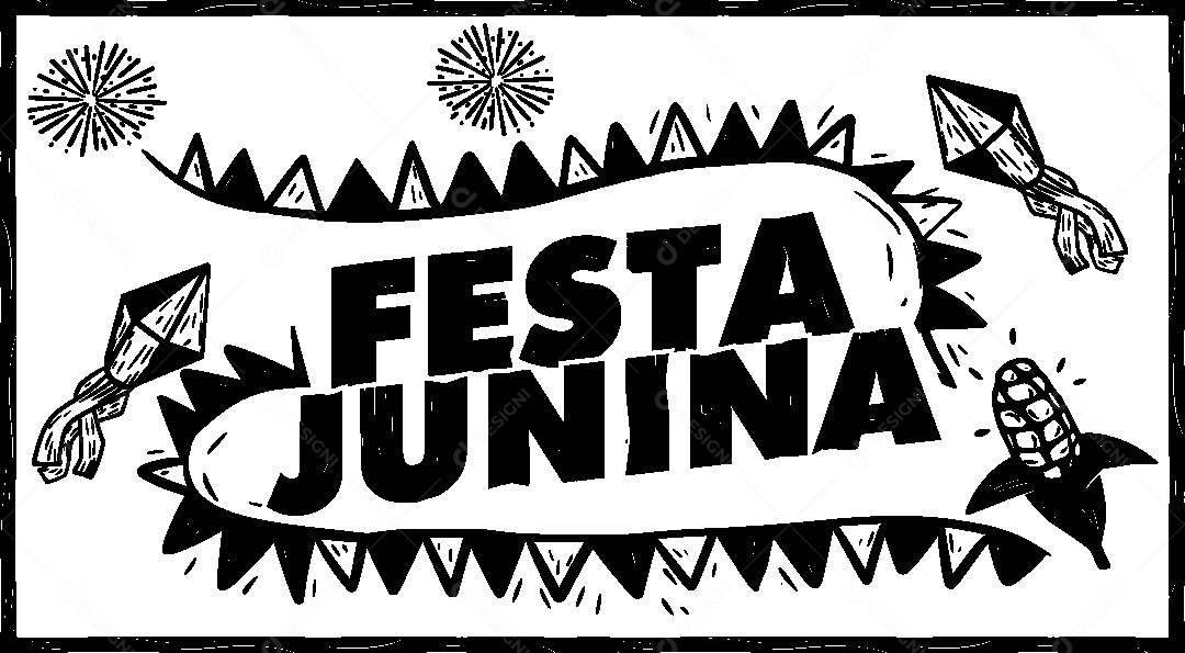 Festa Junina Desenho Vetor EPS