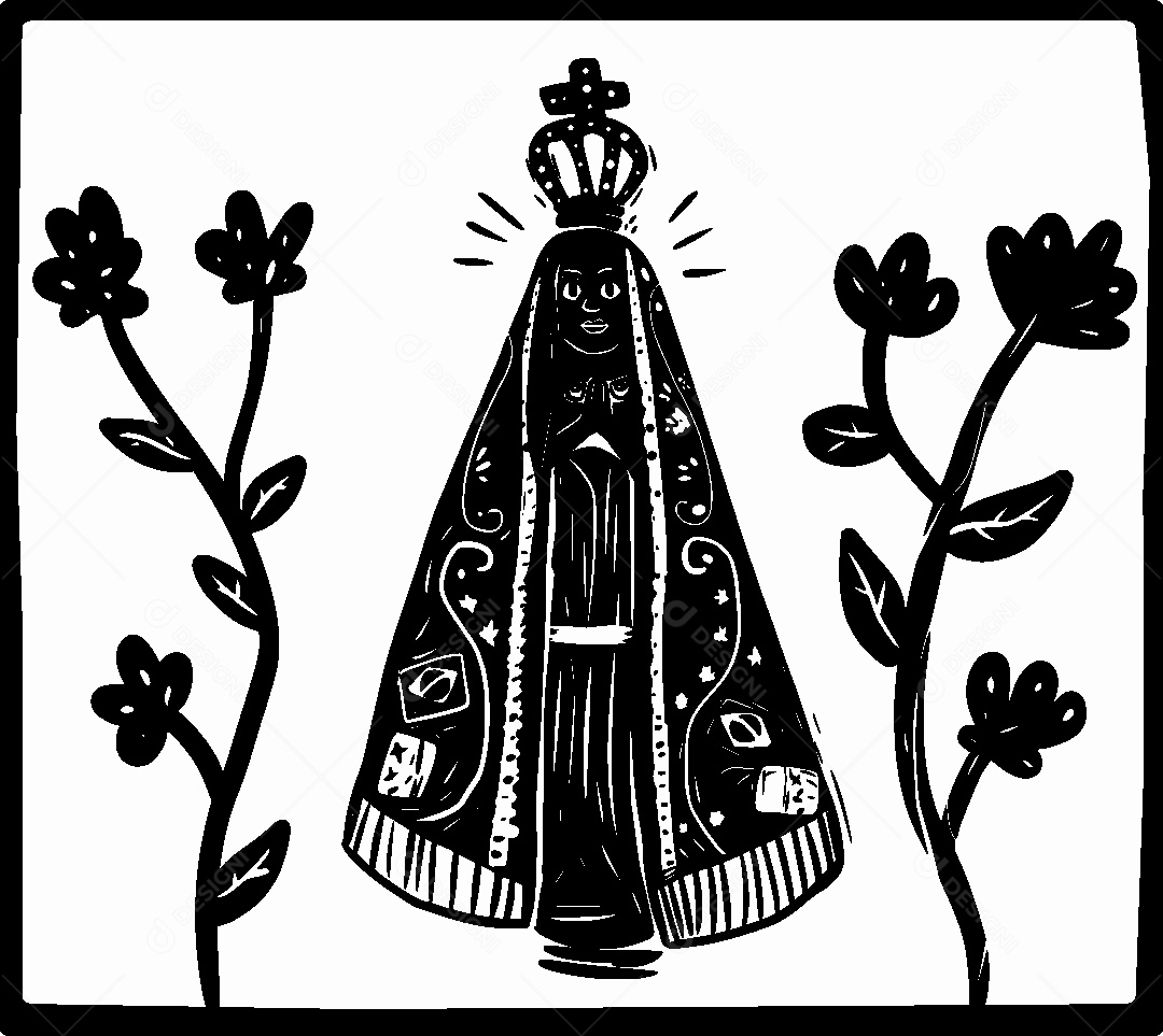 Desenho de Cordel de São João Vetor EPS