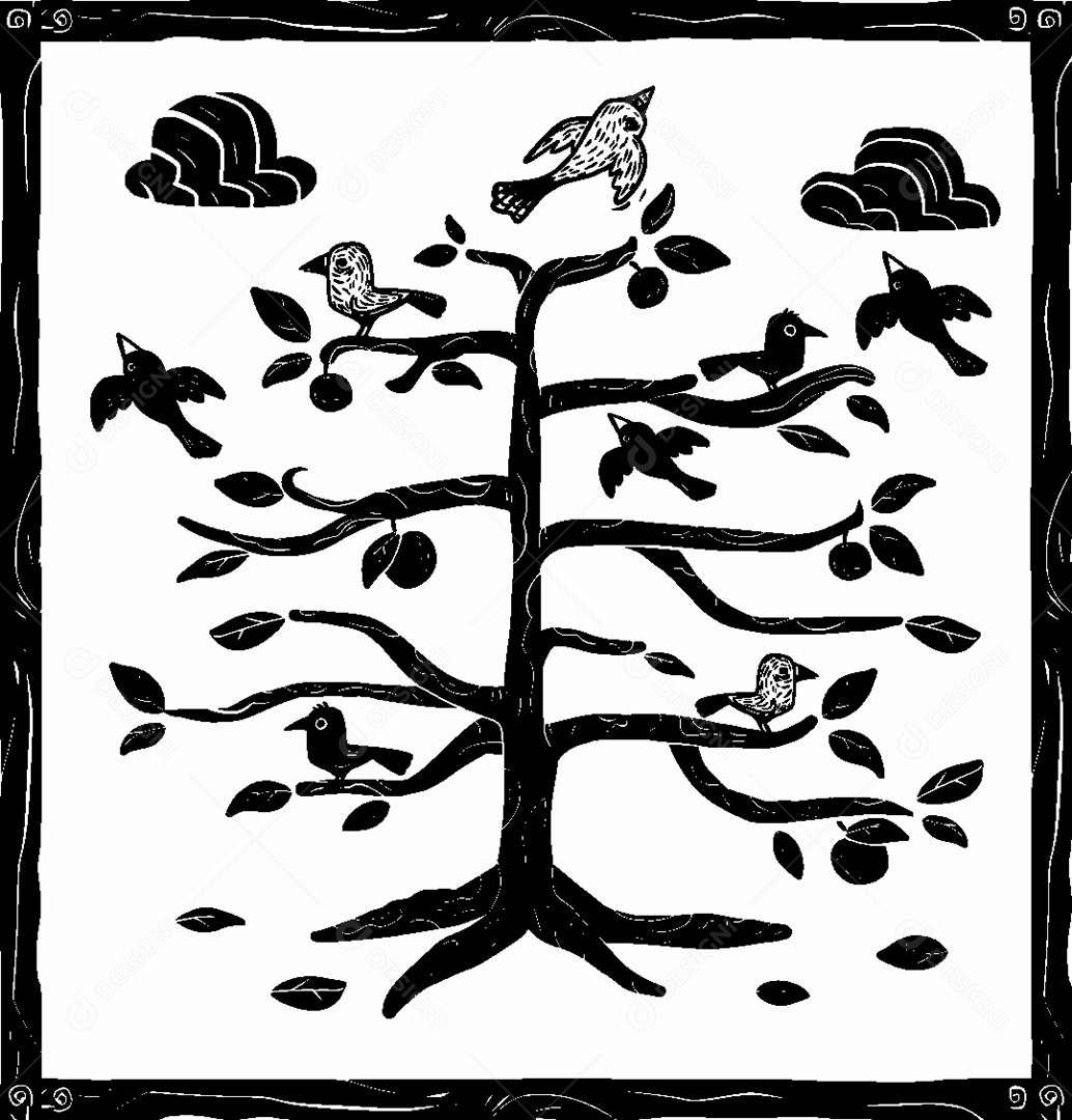 Desenho de Cordel de São João Vetor EPS