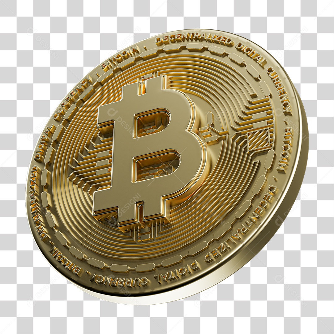 Bitcoin Moeda Virtual PNG Transparente