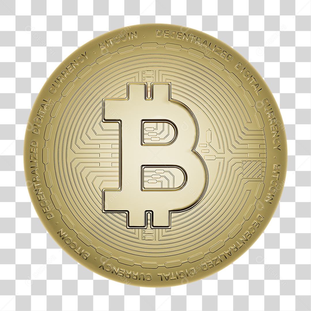 Bitcoin Moeda Virtual PNG Transparente