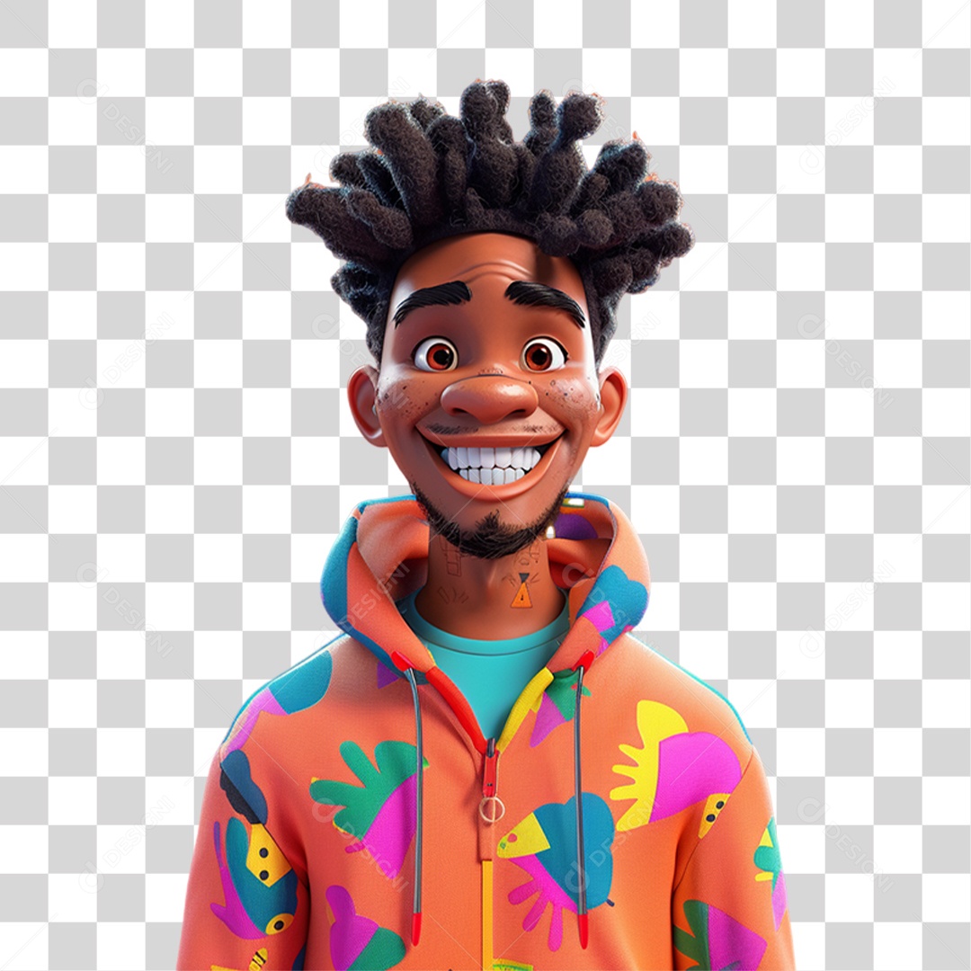 Personagem 3D Homem PNG Transparente