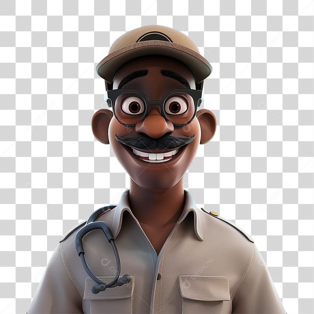 Personagem 3D Homem PNG Transparente