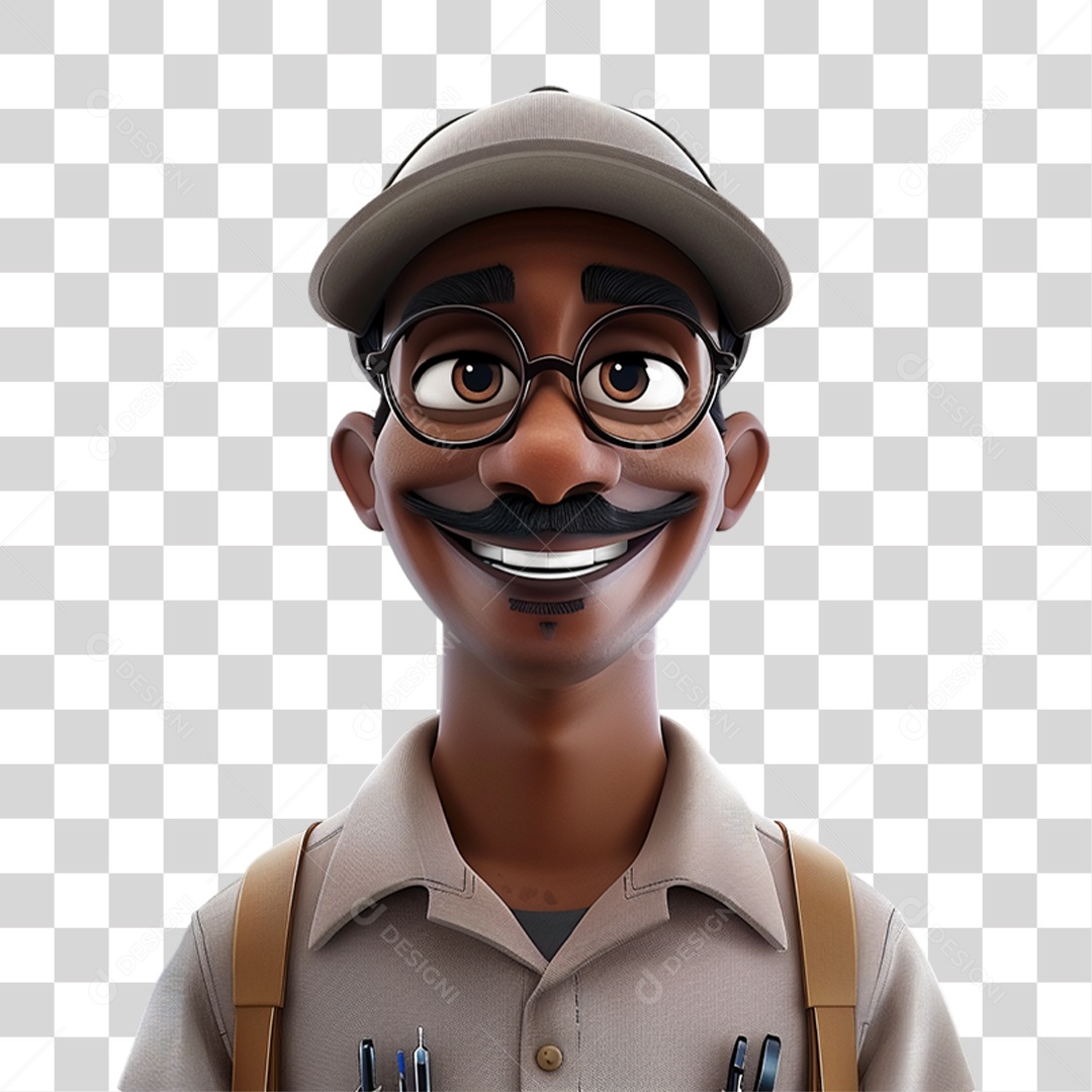 Personagem 3D Homem PNG Transparente