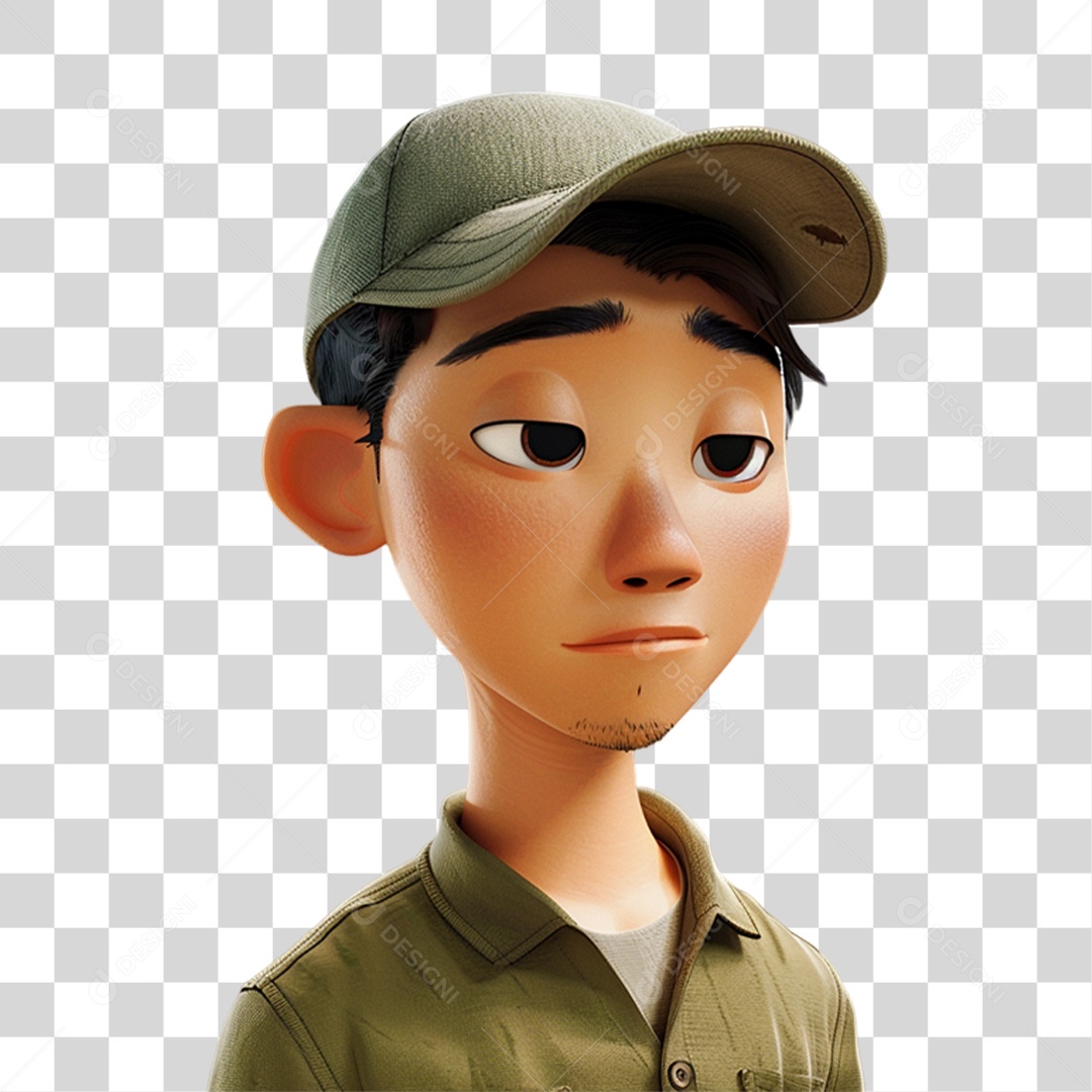 Personagem 3D Homem PNG Transparente