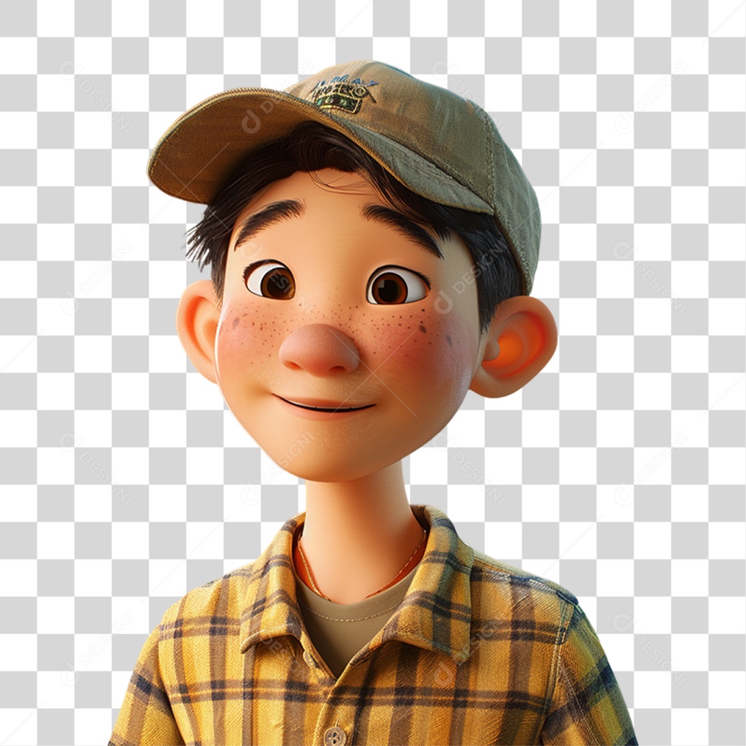 Personagem 3D Homem PNG Transparente