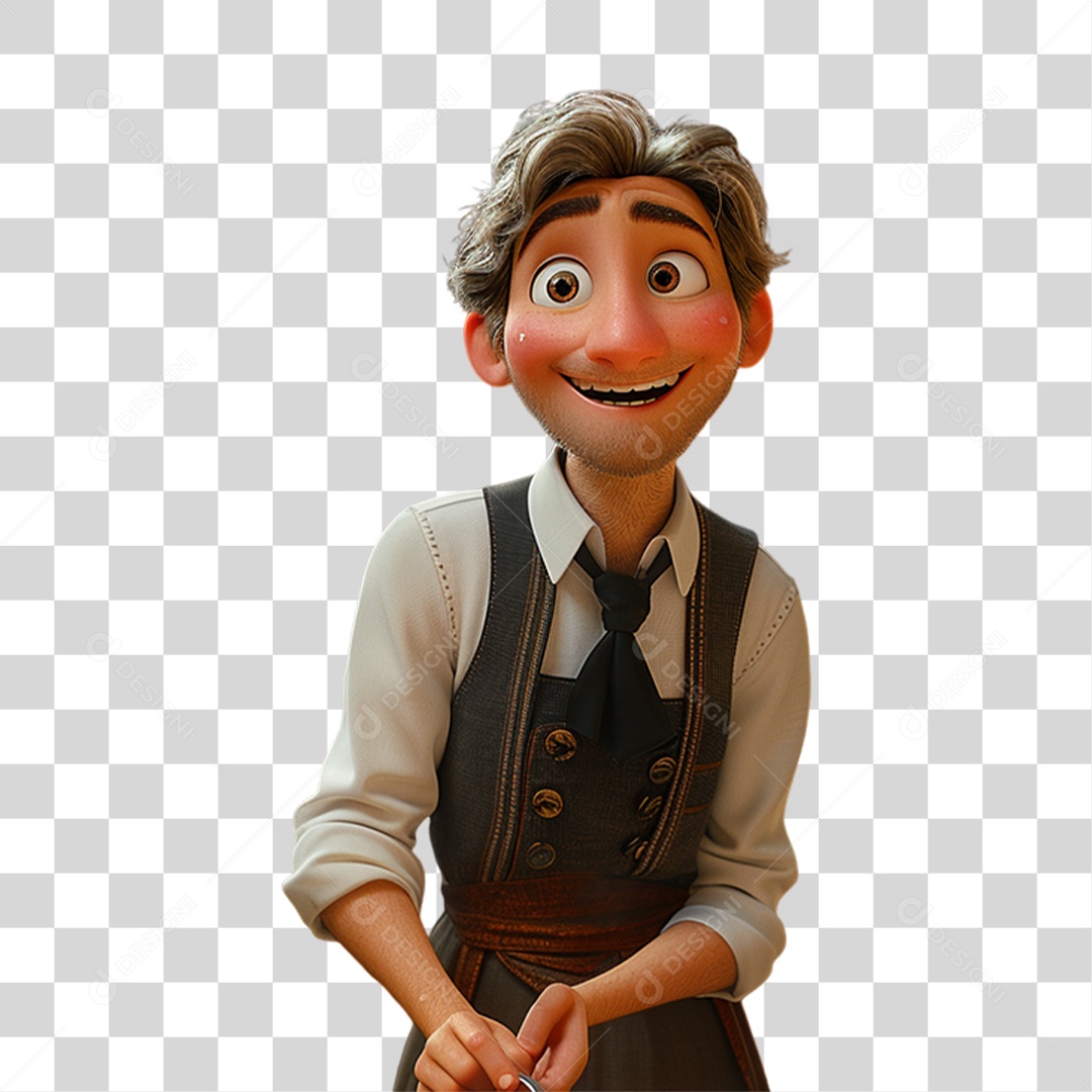 3D Male Character Transparent PNG