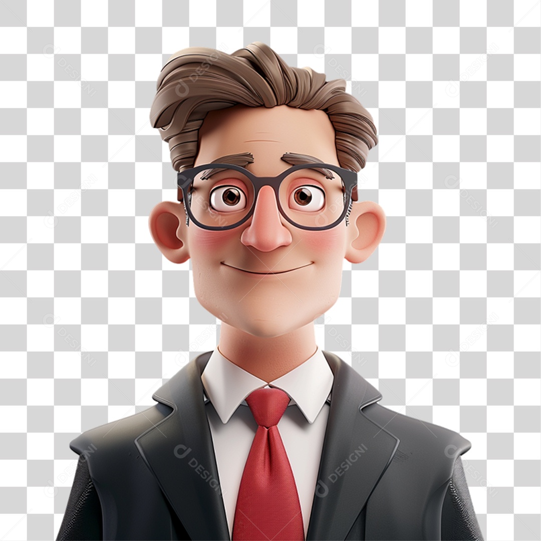 Personagem 3D Homem PNG Transparente