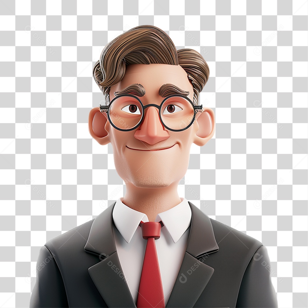 Personagem 3D Homem PNG Transparente