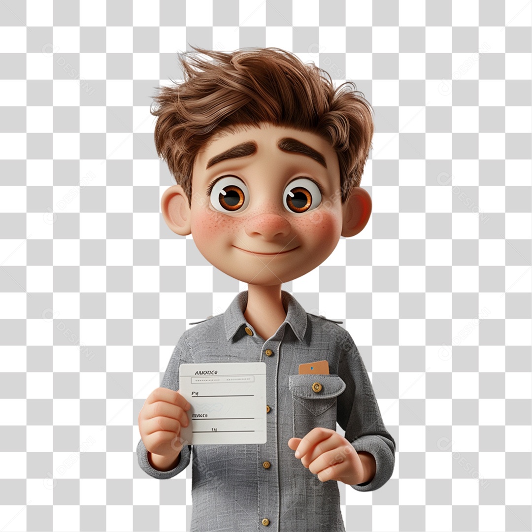 Personagem 3D Homem PNG Transparente