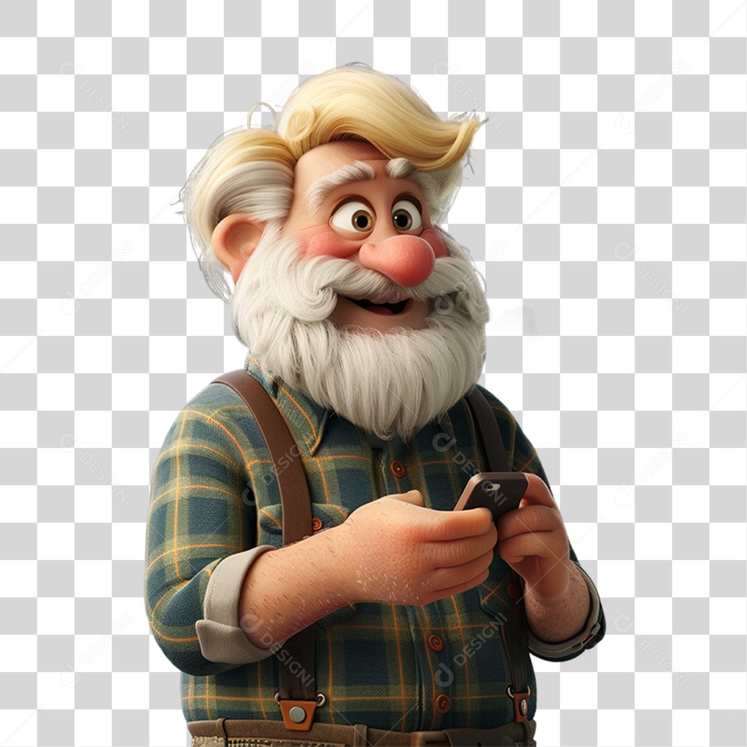 Personagem 3D Homem PNG Transparente